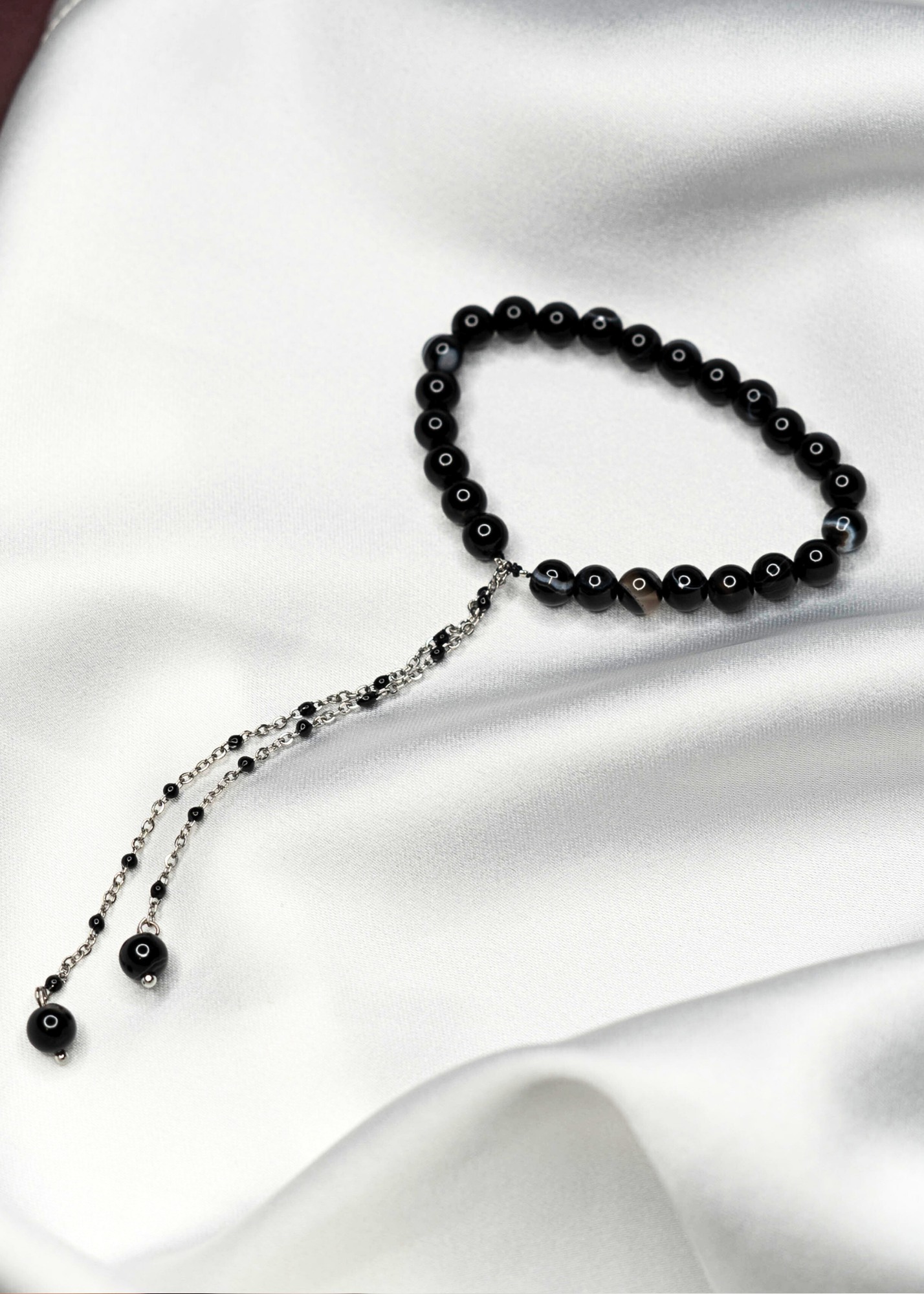 Black Marble Agate Stone Penis ring jewelry - Cock jewelry