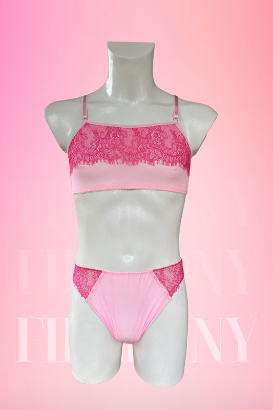 Pink Lace Lingerie Set — Soft, Sweet, and Unapologetically Feminine