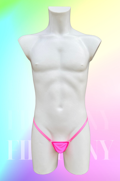 Ultra Micro Thong for Men - Extreme Glans Coverage G-String - Fishnet Minimalist Lingerie