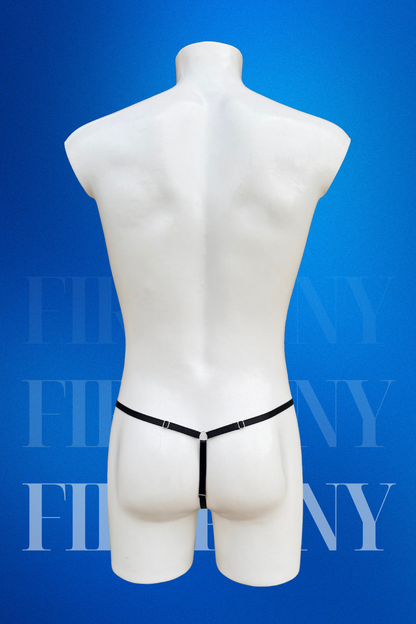 Ultra Micro Thong for Men - Extreme Glans Coverage G-String - Fishnet Minimalist Lingerie