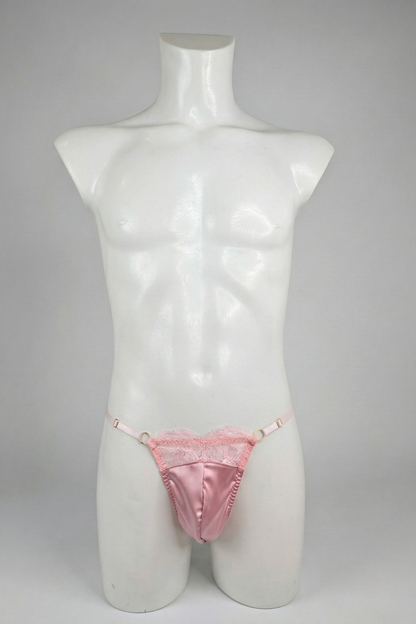 Multi-Color Satin Men's Thong Set - Luxury Silk-Feel Underwear for Men - Femboy Sissy Satin Panties - FirePony Unbound Love