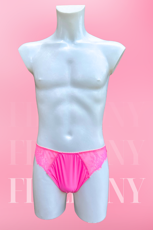 Pink Sissy Satin Panties for Men