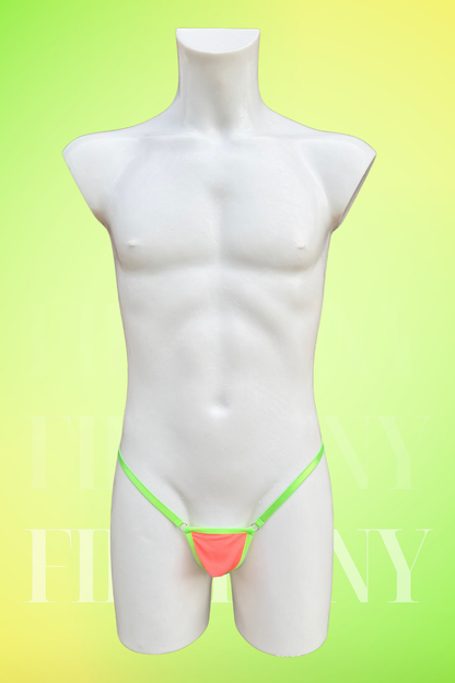 Ultra Micro Thong for Men - Extreme Glans Coverage G-String - Fishnet Minimalist Lingerie